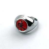 Jewelry Inspired by Naruto Cosplay Anime Cosplay Accessories Ring Red Alloy Male