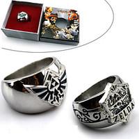 Jewelry Inspired by The Legend of Zelda Cosplay Anime/ Video Games Cosplay Accessories Ring Blue / Silver Alloy Male