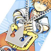 Jewelry Inspired by Kingdom Hearts Sora Anime/ Video Games Cosplay Accessories Necklace Silver Alloy Male