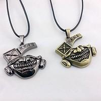 Jewelry Inspired by Tokyo Ghoul Cosplay Anime Cosplay Accessories Necklace Black / Golden Alloy Male