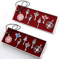 Jewelry Inspired by Sailor Moon Sailor Moon Anime Cosplay Accessories Necklace Red / Blue Alloy Female