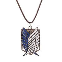 Jewelry Inspired by Attack on Titan Cosplay Anime Cosplay Accessories Necklace / Wings White / Blue Male / Female