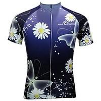 JESOCYCLING Cycling Jersey Women\'s Short Sleeve Bike Jersey Tops Quick Dry Breathable Anti-skidding/Non-Skid/Antiskid Polyester