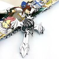 Jewelry Inspired by Fairy Tail Cosplay Anime Cosplay Accessories Necklace Silver Alloy Male
