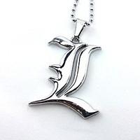 Jewelry Inspired by Death Note Cosplay Anime Cosplay Accessories Necklace Silver Alloy Male