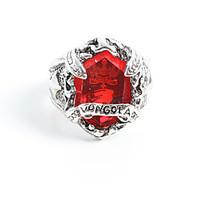 Jewelry Inspired by Reborn! Hayato Gokudera Anime Cosplay Accessories Ring Red / Silver Alloy / Artificial Gemstones Male
