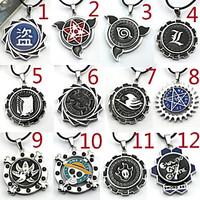 Jewelry Inspired by Attack on Titan Cosplay Anime Cosplay Accessories Necklace Silver Alloy Male