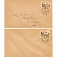 Jersey 8th June 1943 first day cover: 2 x one and a half pence [1]