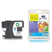 Jet Tec Remanufactured Brother LC980 Cyan B98C Inkjet Printer Ink