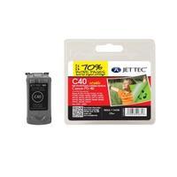 Jet Tec Remanufactured Canon PG-40 Black C40 Inkjet Printer Ink