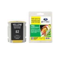 Jet Tec Remanufactured HP82 C4913A Yellow H82Y Inkjet Printer Ink