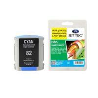 Jet Tec Remanufactured HP82 C4911A Cyan H82C Inkjet Printer Ink