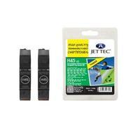 Jet Tec Remanufactured HP45 Pack Black x 2 H45X2 Inkjet Printer Ink