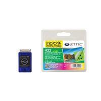 jet tec remanufactured hp22 c9352ae cmy colour h22 inkjet printer ink