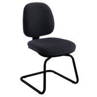 jemini charcoal medium back visitor chair kf02735