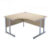 Jemini Intro 1200mm Radial Left Hand Cantilever Desk Warm Maple