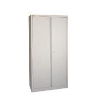 jemini grey 2 door storage cupboard 1950mm kf08503