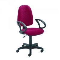 jemini high back operator chair claret kf50173