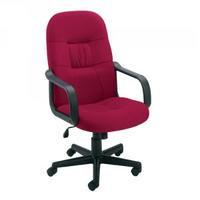 Jemini High Back Manager Chair Claret KF50179