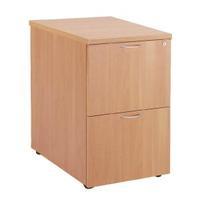 Jemini 2 Drawer Beech Filing Cabinet KF71955