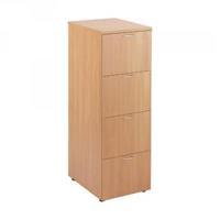 jemini 4 drawer filing cabinet beech kf71958