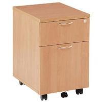 Jemini 2 Drawer Beech Mobile Pedestal KF72081