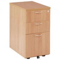 Jemini 3 Drawer Under Desk Pedestal Beech KF72087