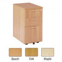 Jemini 3 Drawer Under Desk Pedestal Oak KF72088