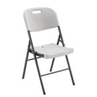 Jemini Folding Chair White Floor Standing Screen Including Feet