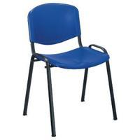 jemini multipurpose polypropylene stacking blue chair kf72368