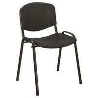 Jemini Multipurpose Polypropylene Stacking Chair Charcoal KF72369