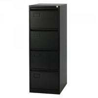 Jemini 4 Drawer Filing Cabinet Black