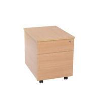 Jemini 2 Drawer Bavarian Beech Mobile Pedestal KF73516