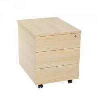 Jemini 3 Drawer Mobile Pedestal Ferrera Oak KF73519