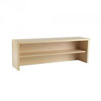 jemini intro 1200mm reception desk riser warm maple kf73525