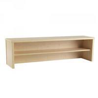 jemini intro 1600mm reception desk riser warm maple kf73526