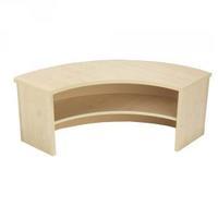 jemini intro 90 degree corner desk riser warm maple kf73527