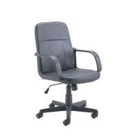 Jemini Trent Leather Look Black Chair KF73635