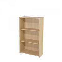 jemini 1200mm medium bookcase warm maple kf73834