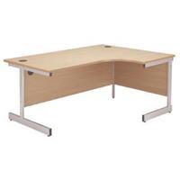 Jemini Beech 1800mm Right Hand Radial Cantilever Desk KF838054