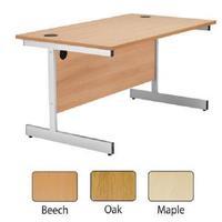 jemini oak 1200mm rectangular cantilever desk kf838076