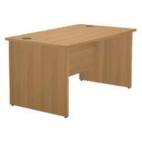 Jemini Oak 1200mm Panel End Rectangular Desk KF838085