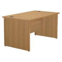 Jemini Oak 1600mm Panel End Rectangular Desk KF838088