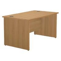 Jemini Oak 1800mm Panel End Rectangular Desk KF838091