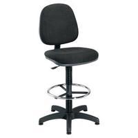Jemini Charcoal Medium Back Draughtsman Chair KF838253