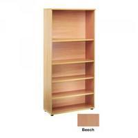 jemini 1800mm bookcase 4 shelf beech kf838414