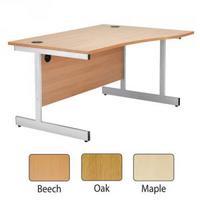 Jemini 1600mm Right Hand Cantilever Wave Desk Maple KF838098