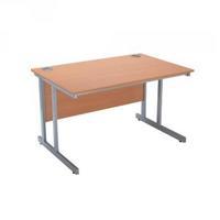 jemini intro 1500mm rectangular cantilever desk bavarian beech