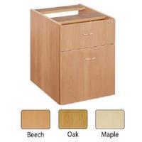 Jemini 2 Drawer Oak Fixed Pedestal KF72076