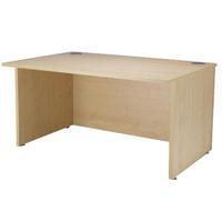 jemini ultra warm maple 1600mm reception desk kf838407